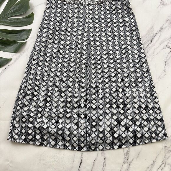 Prana Womens Cora Sundress Size S Black Gray Geometric Print Shelf Bra Stretch - Picture 10 of 10